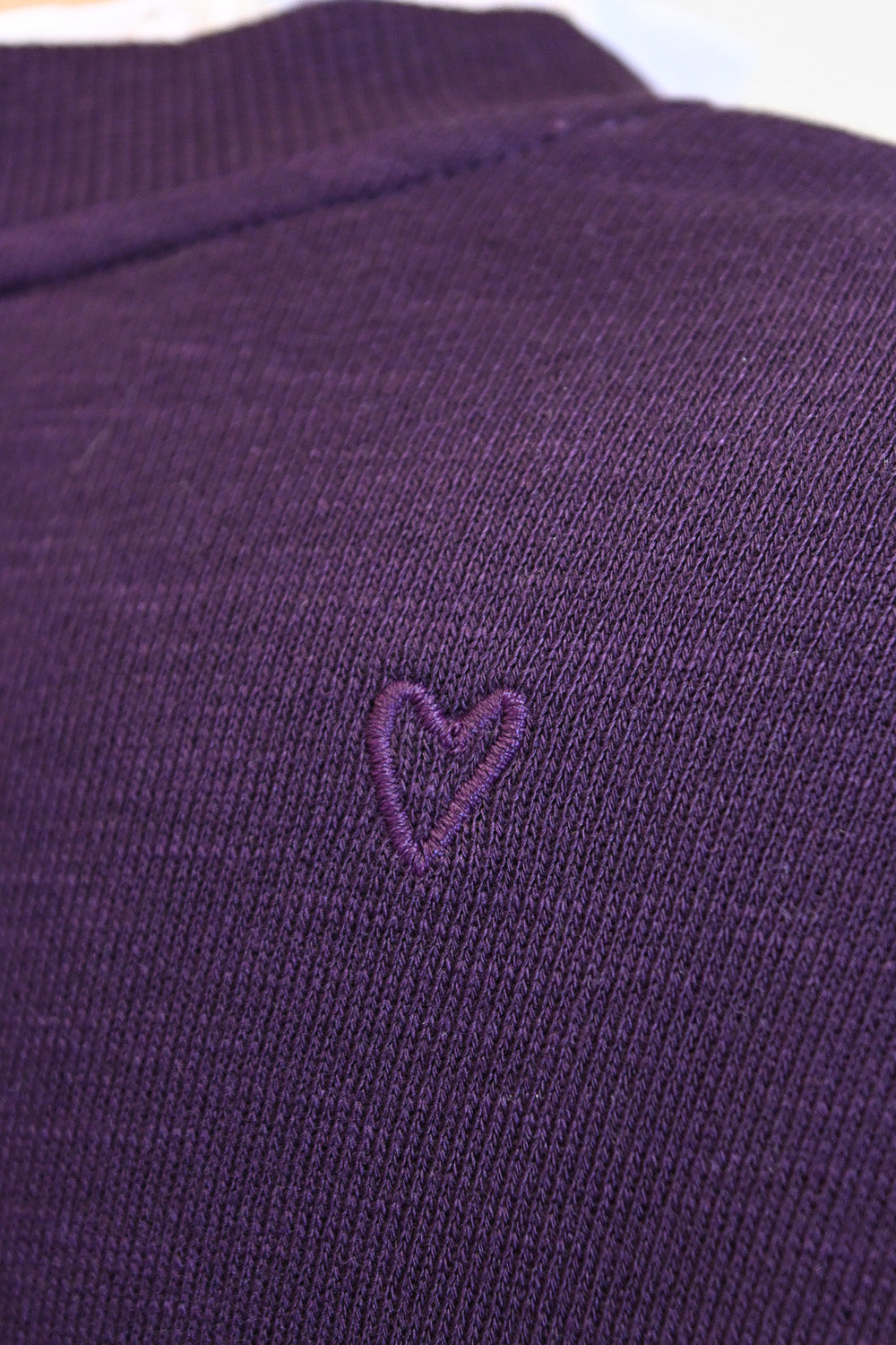 ≪SALE≫ Slub Fleece Heart Hem Round Tunic