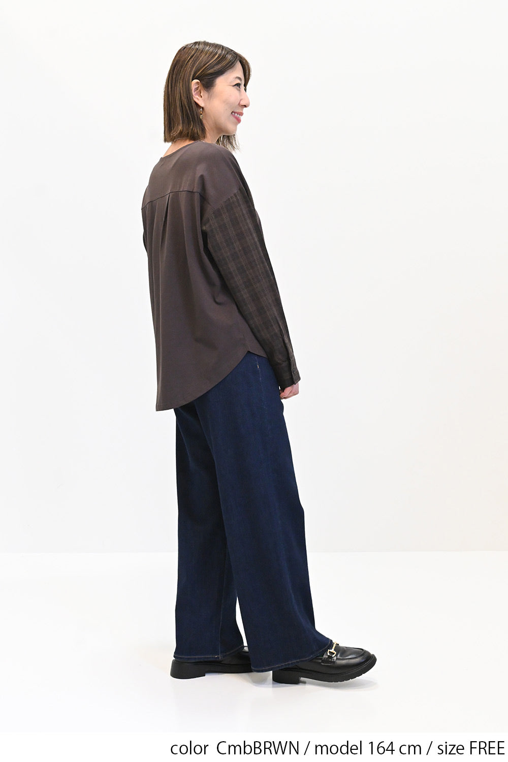 ≪SALE≫袖布帛切替ラウンドヘムプルオーバー – HEART MARKET