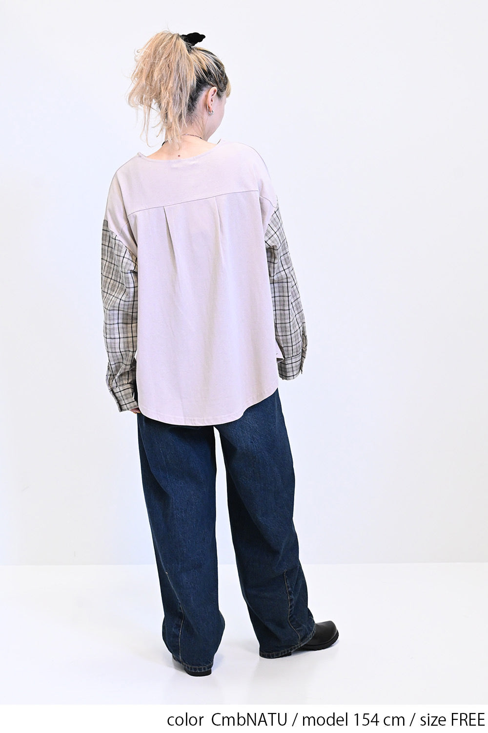 ≪SALE≫袖布帛切替ラウンドヘムプルオーバー – HEART MARKET