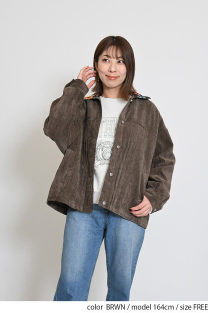 レトロ柄衿ジャケット