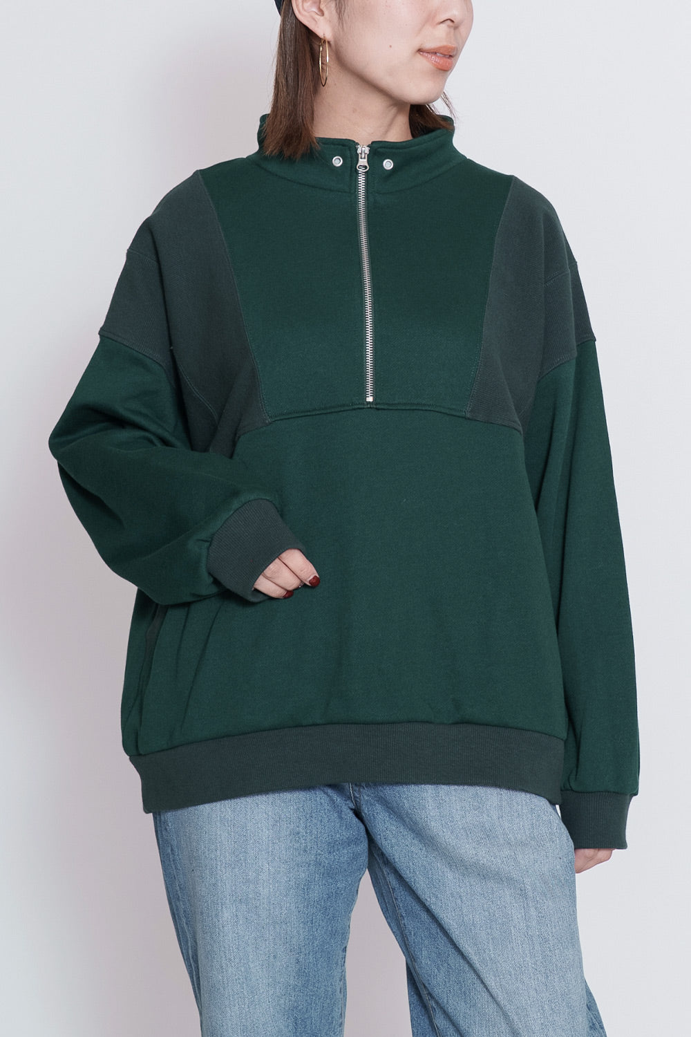 ≪SALE≫リメイク風ハーフジッププルオーバー – HEART MARKET