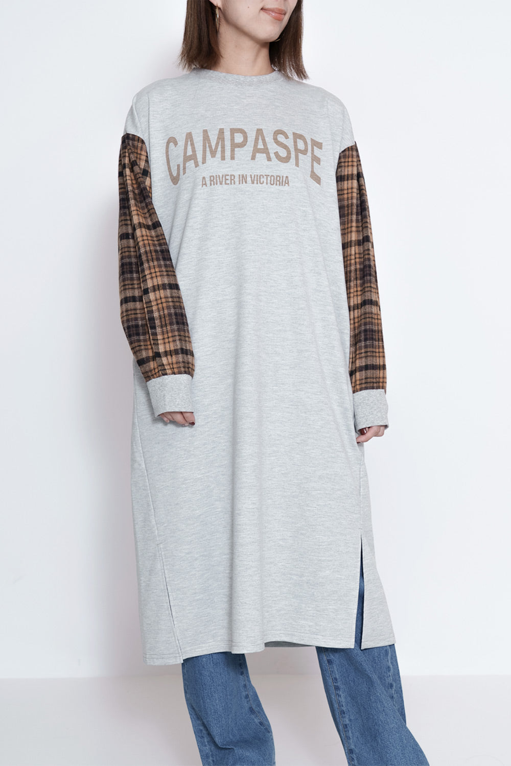 ≪SALE≫チェック袖切替えワンピース – HEART MARKET