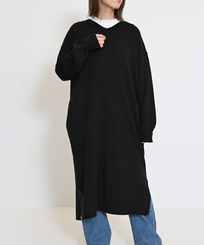 ≪SALE≫ V-Neck Knit Dress