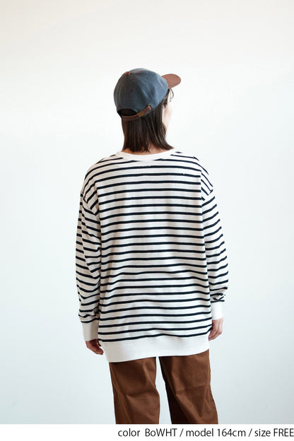 ≪SALE≫ Slub Fleece Crew Neck Tunic