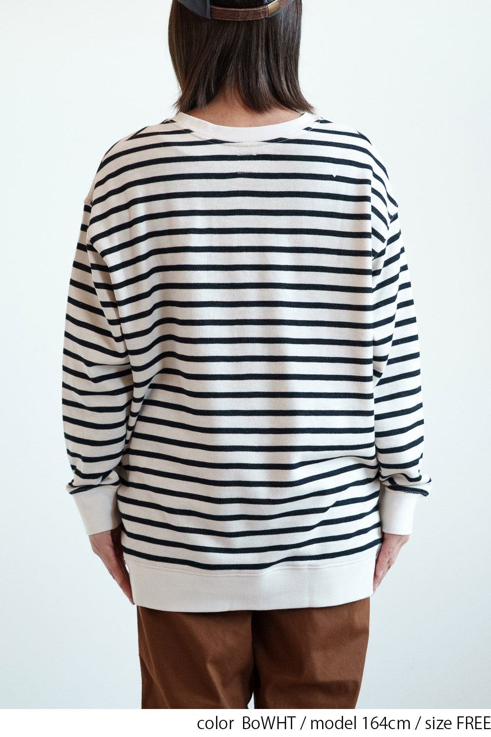 スラブ裏毛クルーネックチュニック