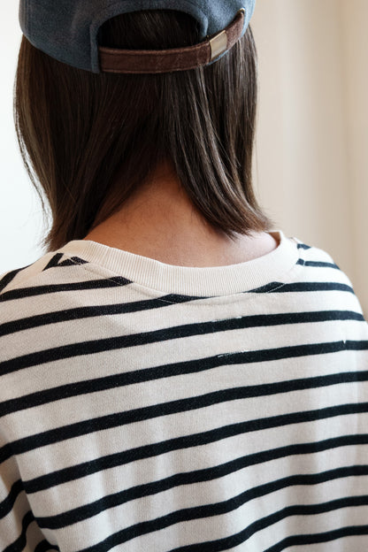 ≪SALE≫ Slub Fleece Crew Neck Tunic
