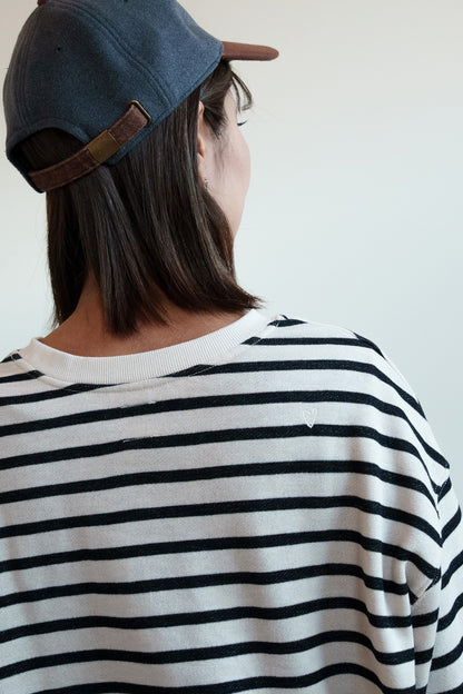 ≪SALE≫ Slub Fleece Crew Neck Tunic