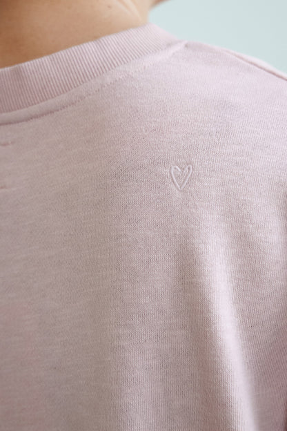 ≪SALE≫ Slub Fleece Crew Neck Tunic