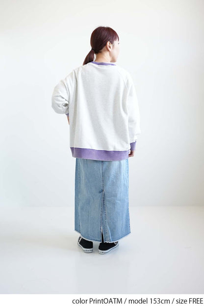Floral Print Color Block Fleece Pullover