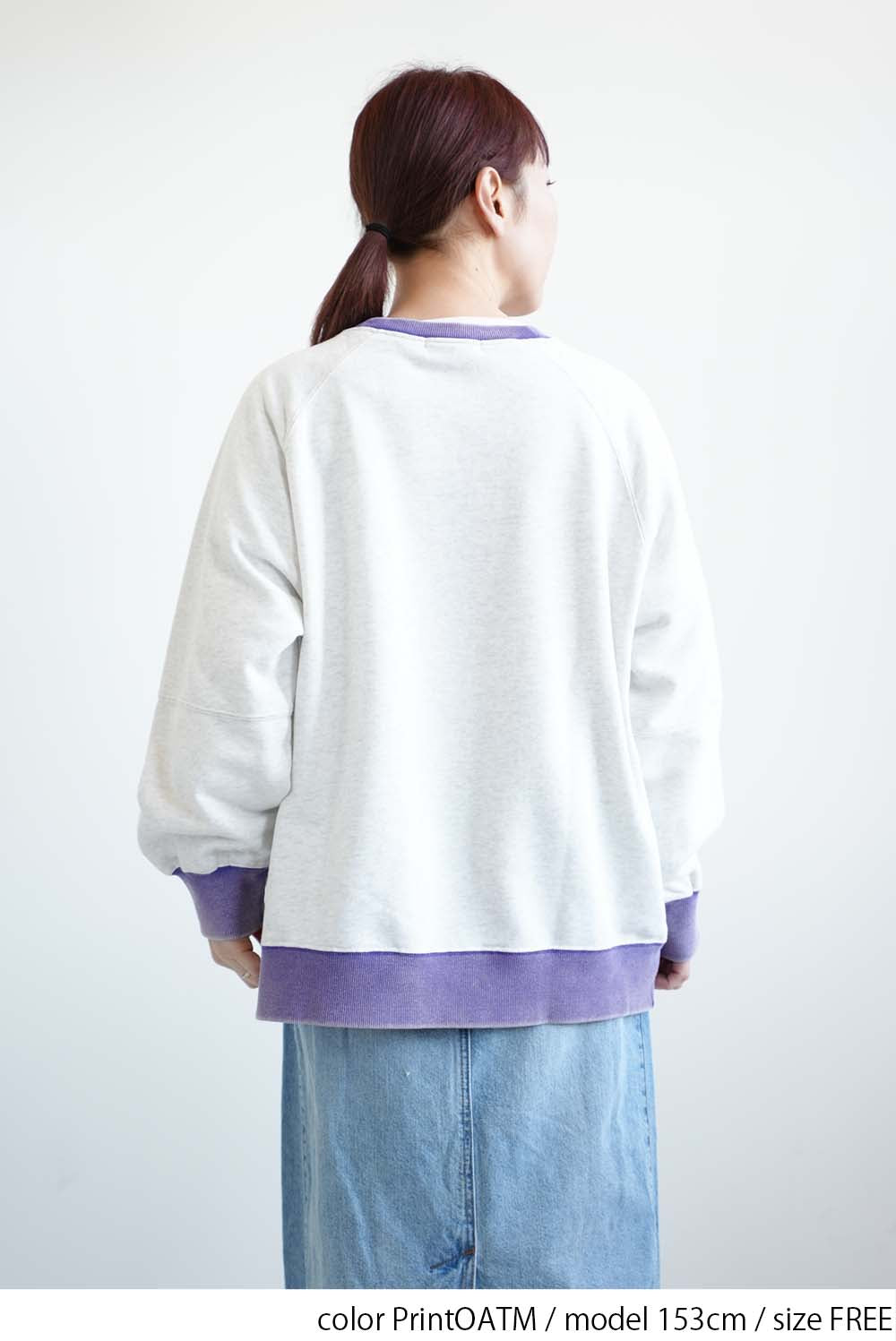 Floral Print Color Block Fleece Pullover