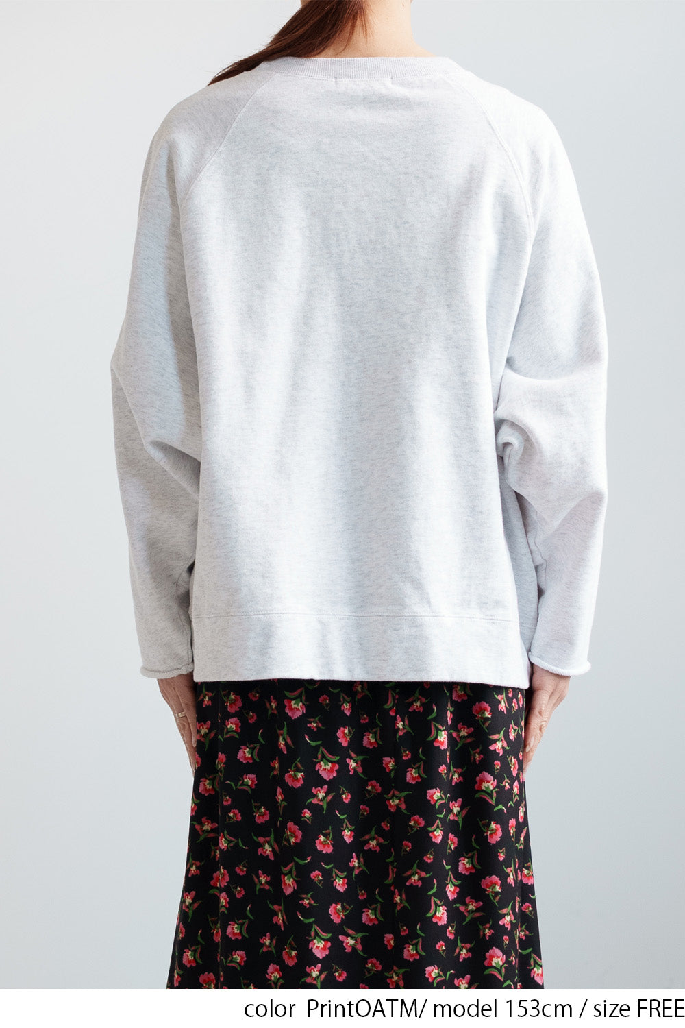 Fleece Wide Sleeve Printed Pullover