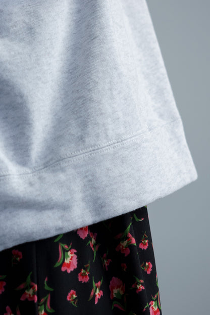 Fleece Wide Sleeve Printed Pullover