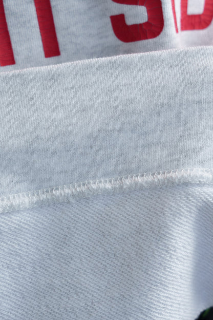 Fleece Wide Sleeve Printed Pullover