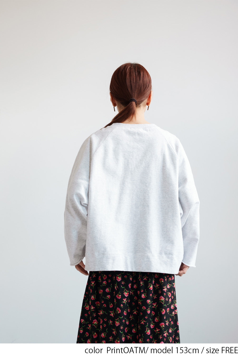 Fleece Wide Sleeve Printed Pullover