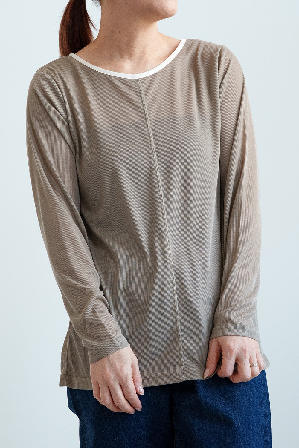 シアーテレコバイカラーロンT – HEART MARKET