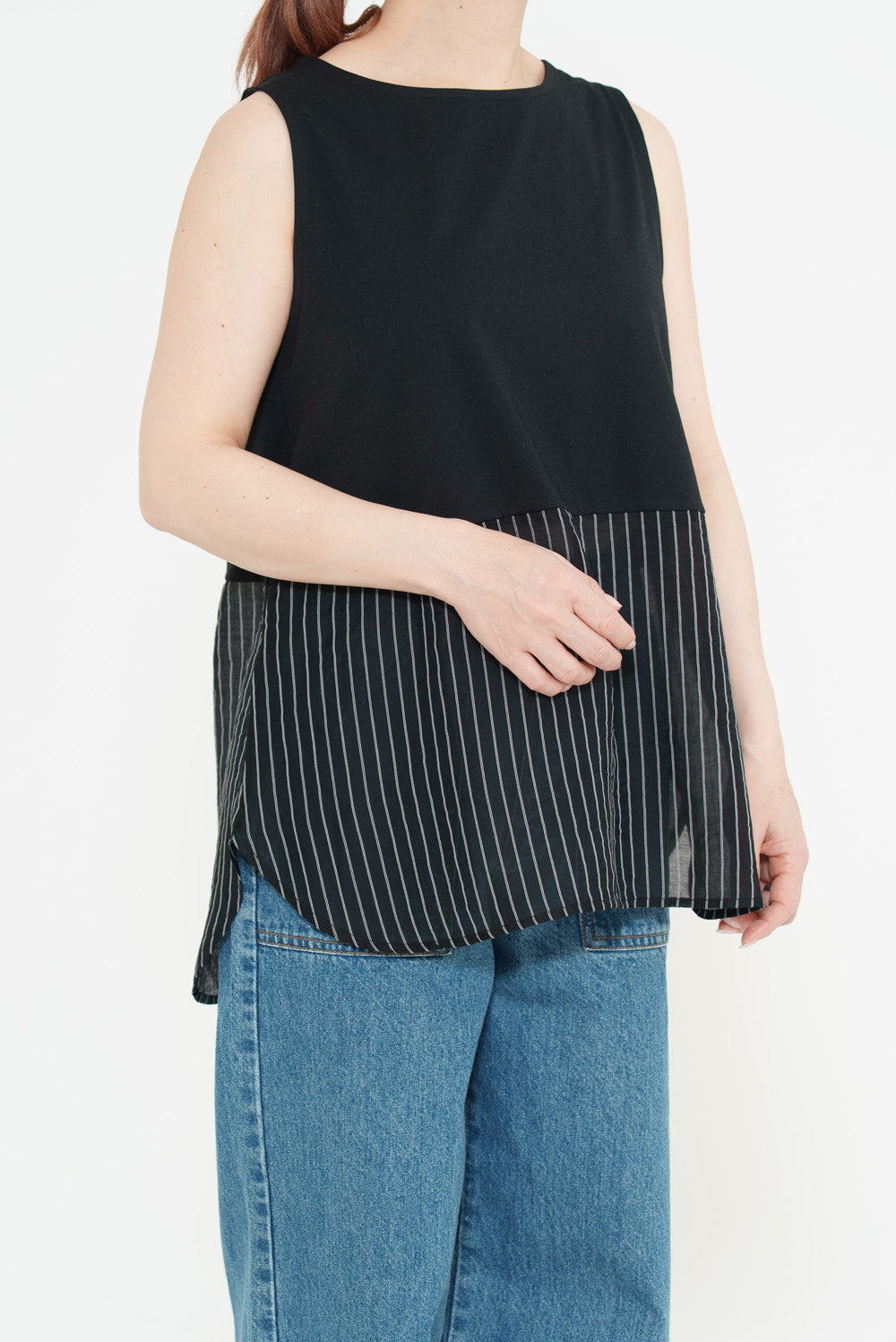Hem Panel Layered Tank Top