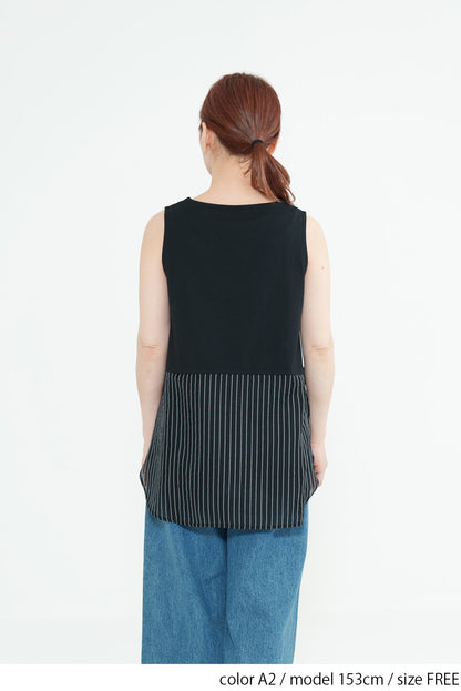 Hem Panel Layered Tank Top