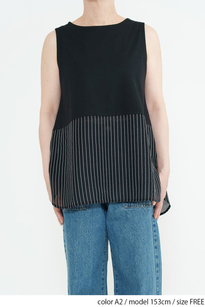 Hem Panel Layered Tank Top