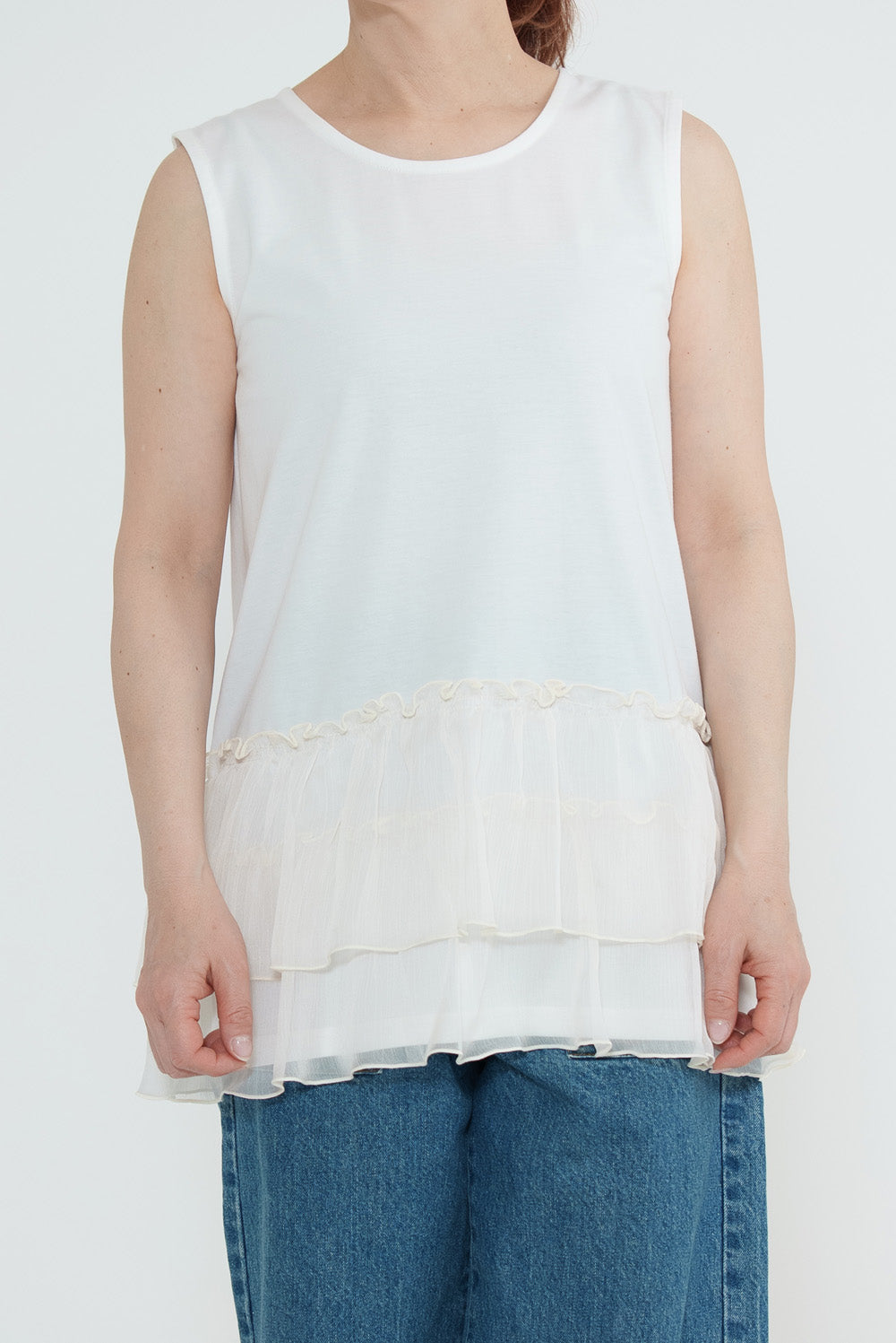 Hem Panel Layered Tank Top