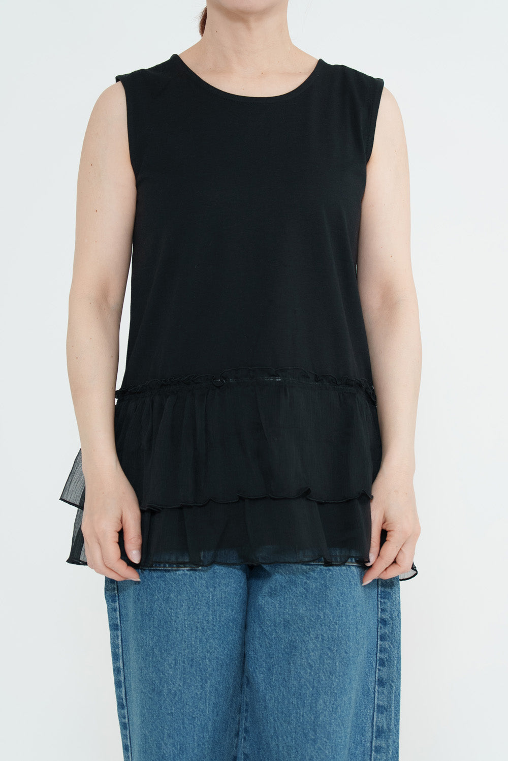 Hem Panel Layered Tank Top