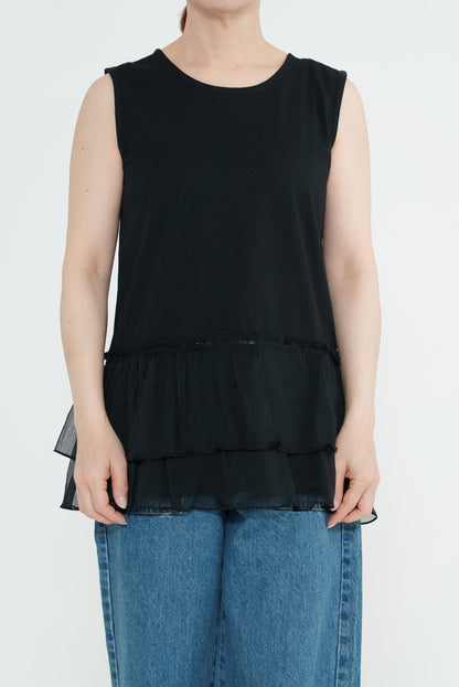 Hem Panel Layered Tank Top