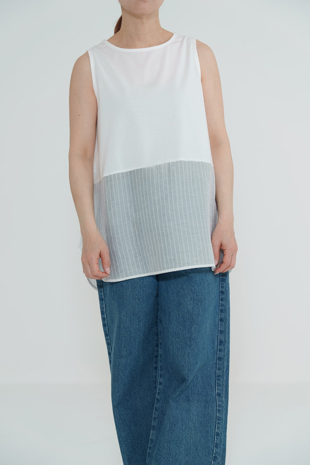 Hem Panel Layered Tank Top