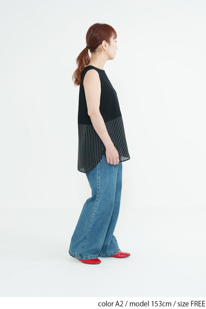 Hem Panel Layered Tank Top