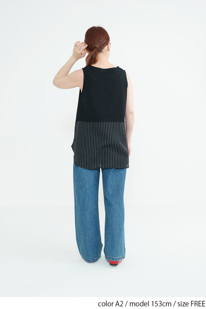 Hem Panel Layered Tank Top