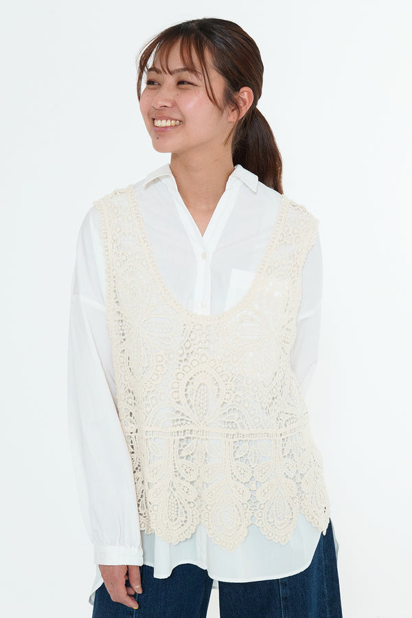 Crochet-Style Vest