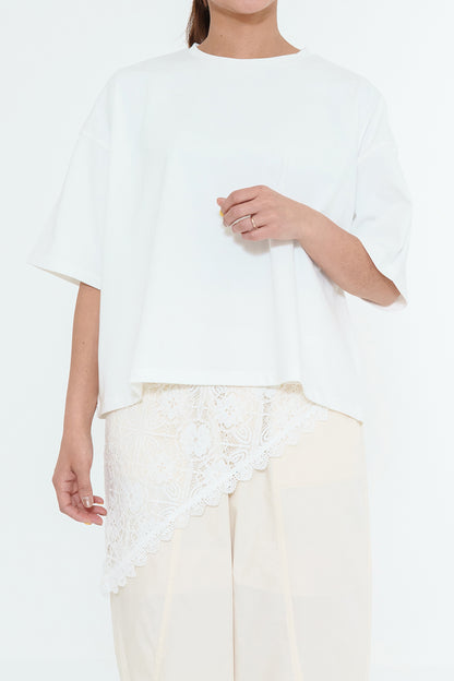 Lace Scarf T-Shirt