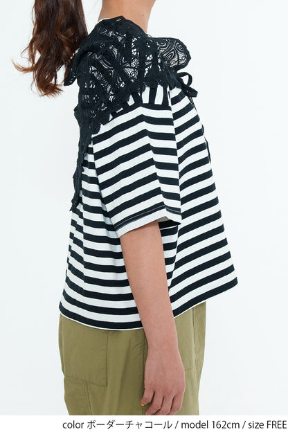 Lace Scarf T-Shirt