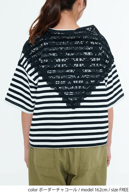Lace Scarf T-Shirt