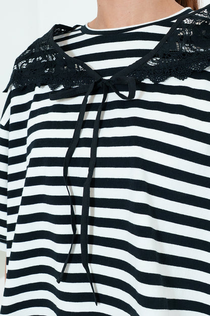 Lace Scarf T-Shirt