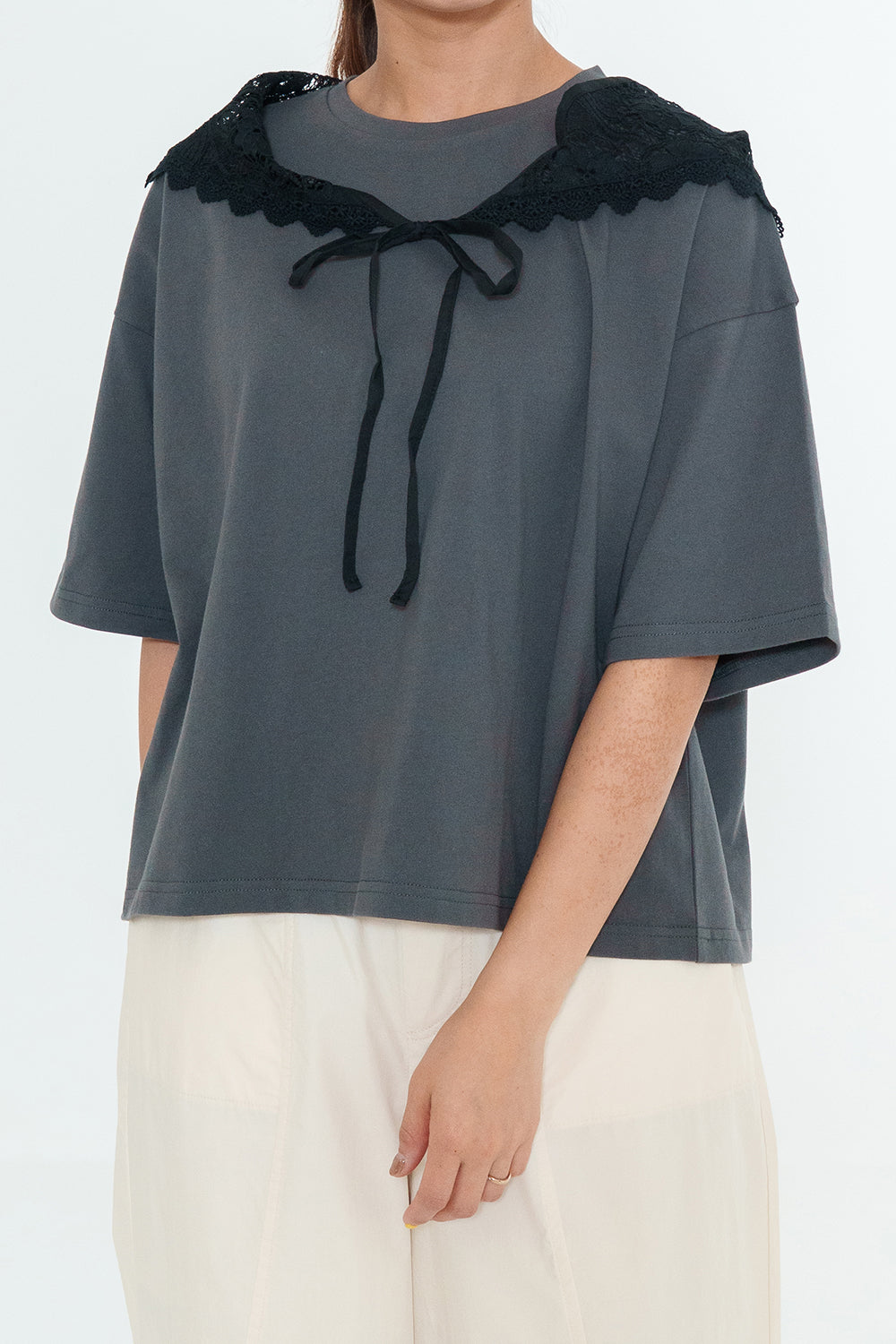 Lace Scarf T-Shirt