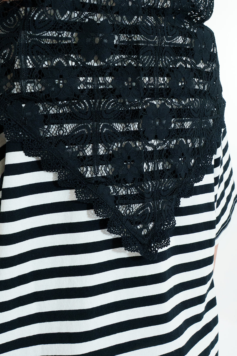 Lace Scarf T-Shirt