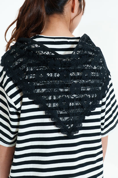 Lace Scarf T-Shirt