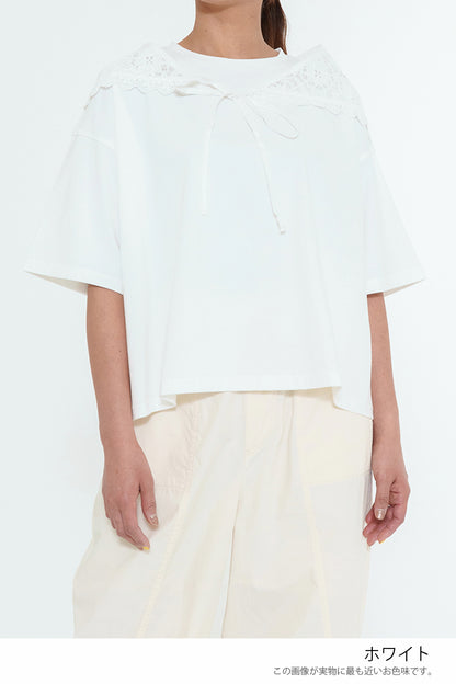 Lace Scarf T-Shirt