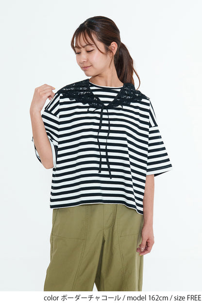 Lace Scarf T-Shirt