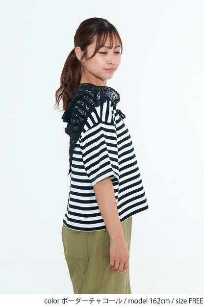 Lace Scarf T-Shirt