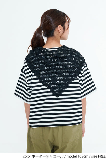Lace Scarf T-Shirt