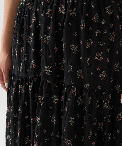 Small Floral Switch Gathered Skirt