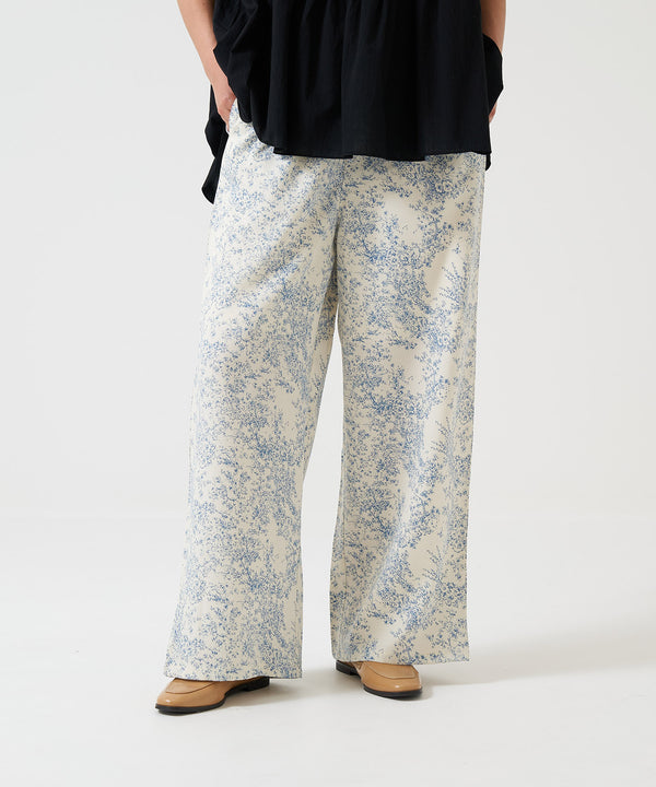 イージー柄ワイドパンツ