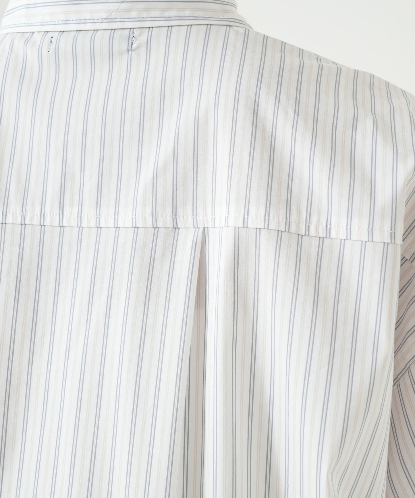 Multi Stripe Drawstring Cropped Shirt