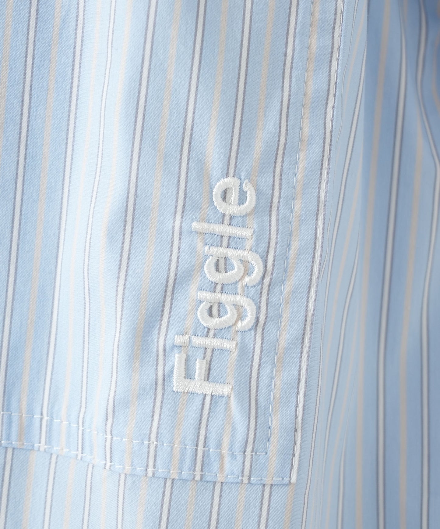 Multi Stripe Drawstring Cropped Shirt
