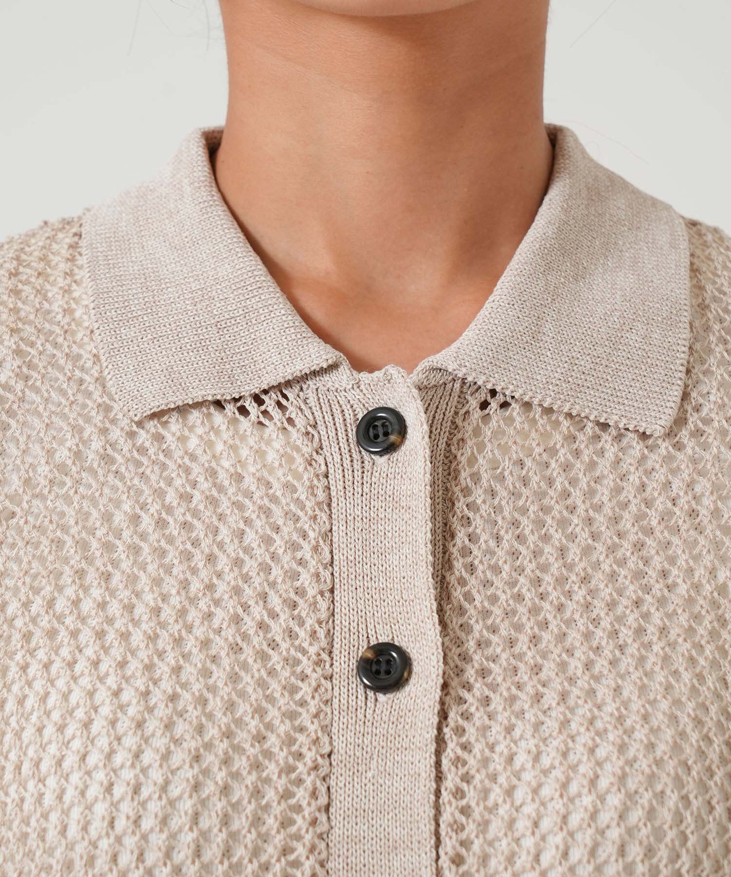 Mesh Polo Collar Vest