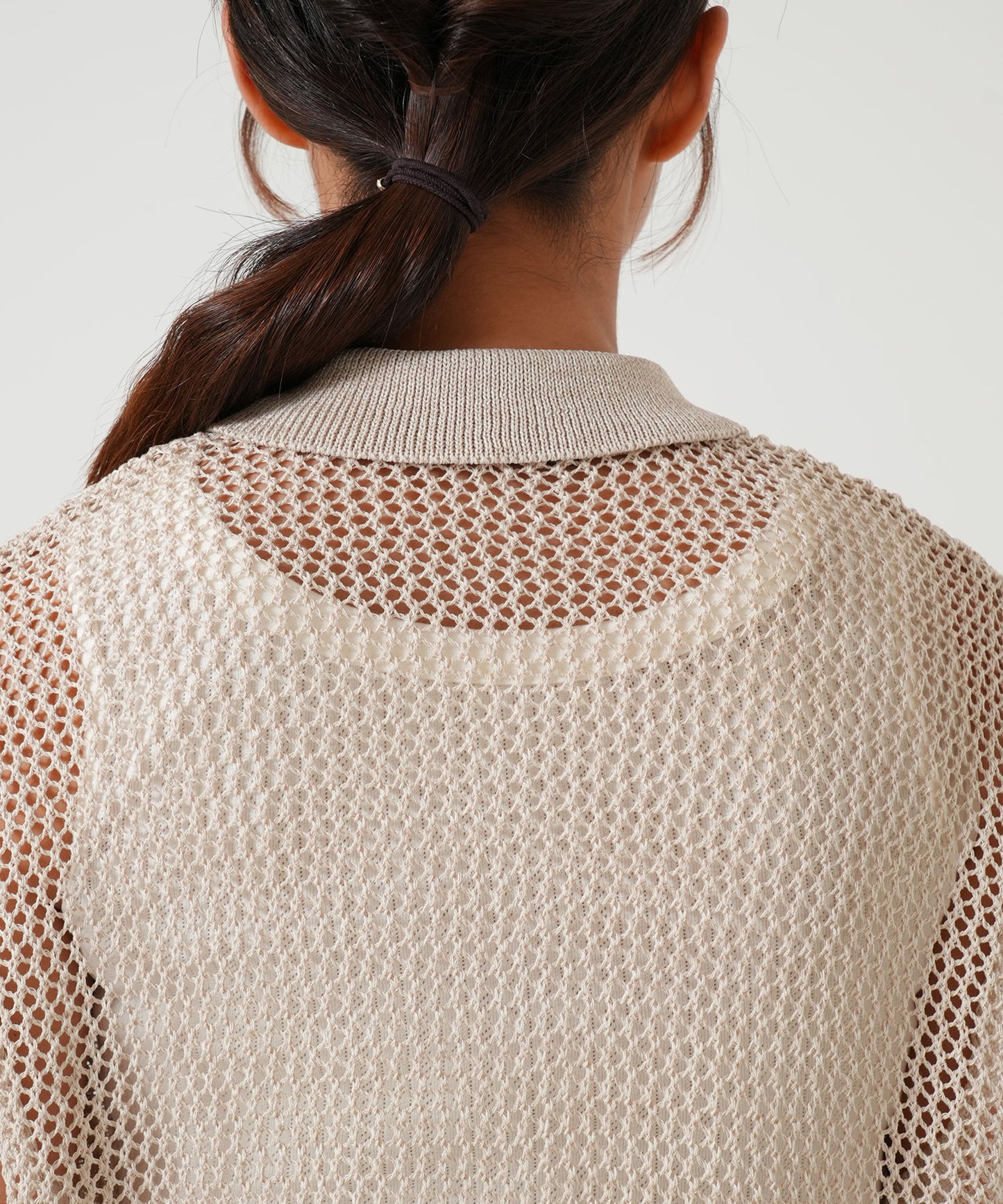 Mesh Polo Collar Vest