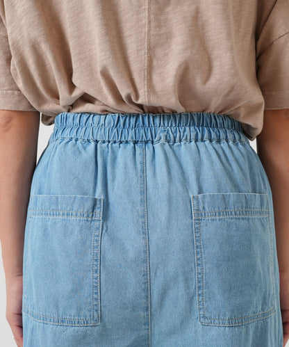 Wide easy denim pants