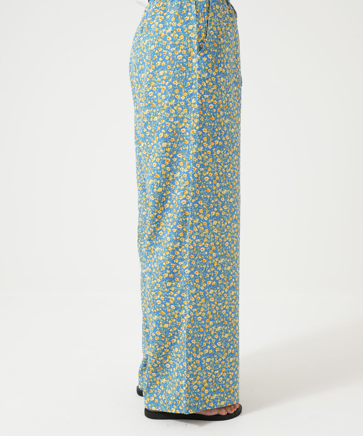 Retro Flower Print Easy Pants