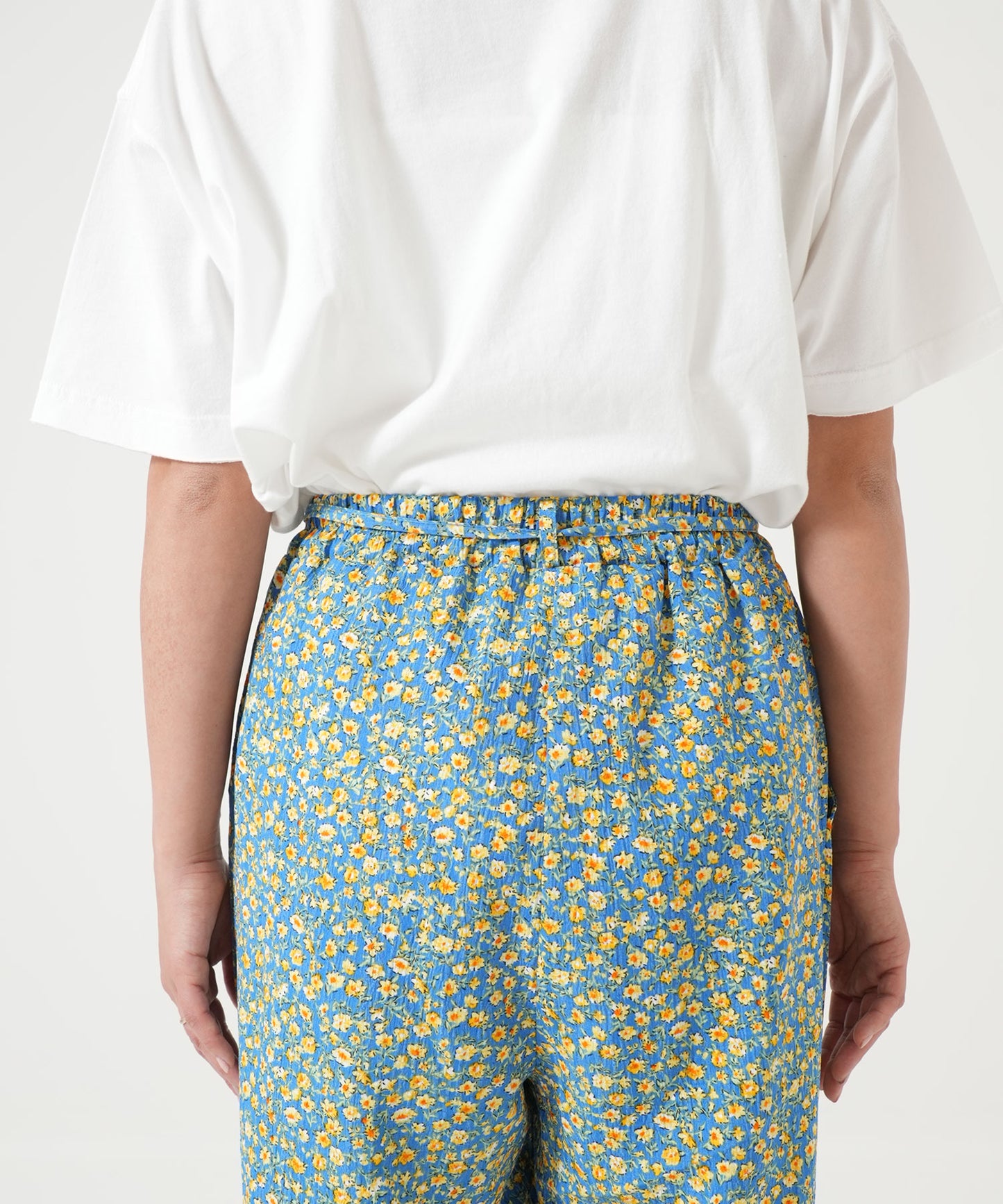 Retro Flower Print Easy Pants
