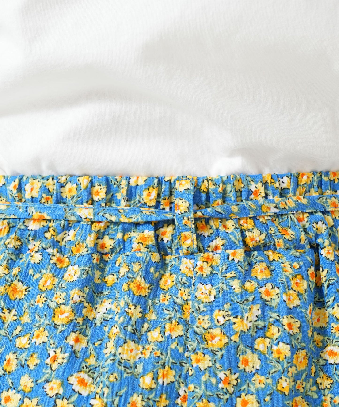 Retro Flower Print Easy Pants